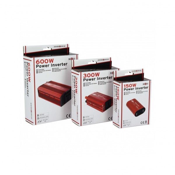 Power Inverter 300W - Convertidor de Energía Compacto y Eficiente