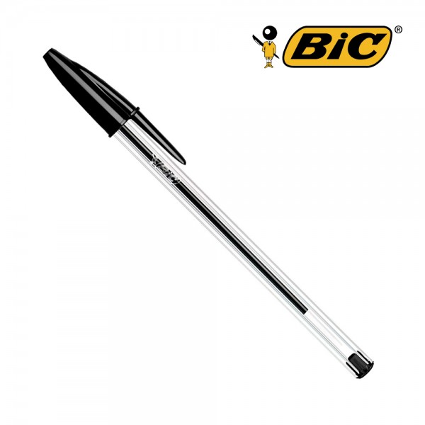 Pack Ahorro 50 Bolígrafos Bic Cristal Negro: Calidad y Durabilidad para Escritura Diaria