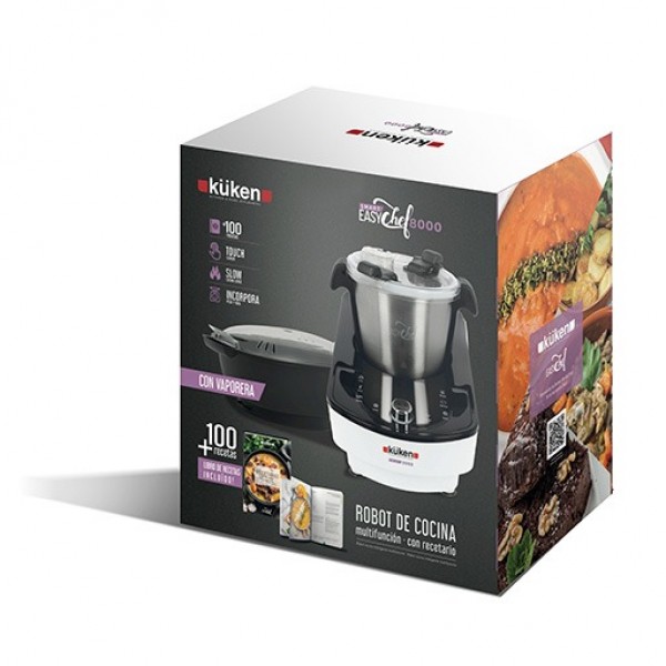 Robot de Cocina Kuken Smart 8000: Multifunción, Control Táctil, Ideal para Familias