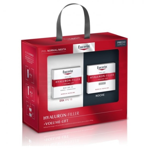Eucerin Hyaluronfiller Volumelift Piel Seca Dia Spf15 50 ml Noche 50 ml Promo