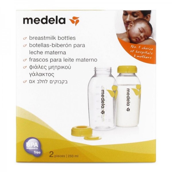 Set de Botellas-Biberón Medela para Leche Materna – 250 ml, Pack de 2