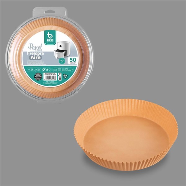 Papel redondo freidora aire 20cm 730227 best products (pack 2 unidades)