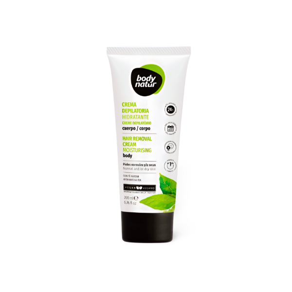 Body natur crema depilatoria hidratante cuerpo te matcha 200ml