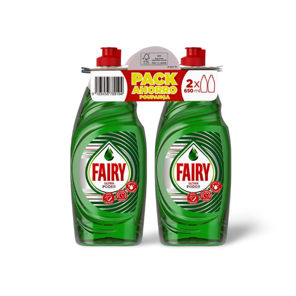 Pack Doble Fairy Ultra Poder: Brillantez y Ahorro en Tu Cocina
