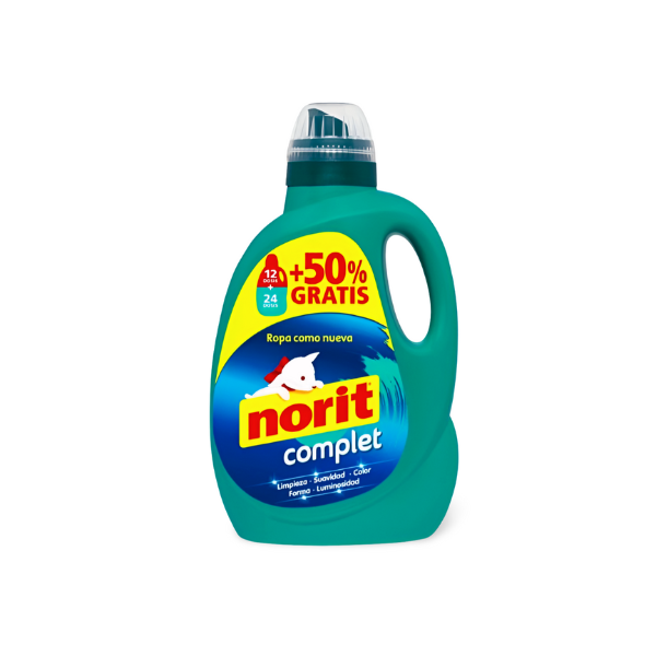 Norit Complet Detergente Líquido: 36 Lavados de Pureza y Cuidado