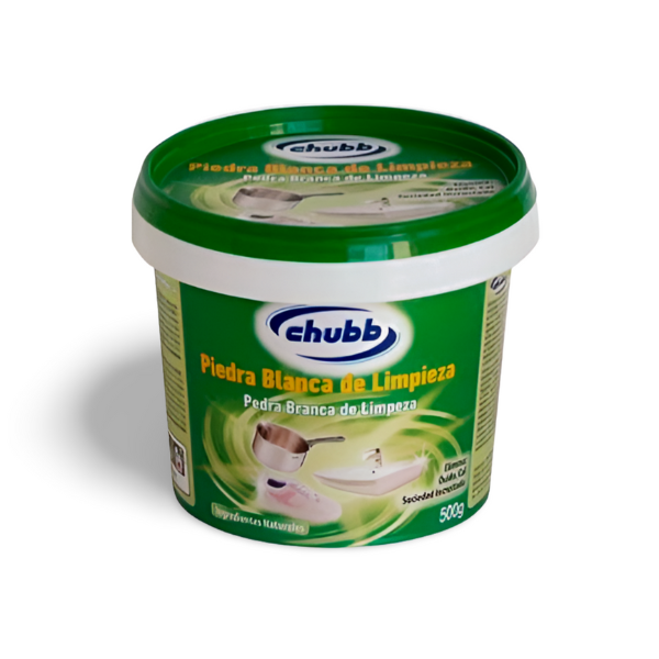 Chubb Piedra Blanca de Limpieza 500g | Ecológica, multiusos y eficaz contra cal, óxido y grasa