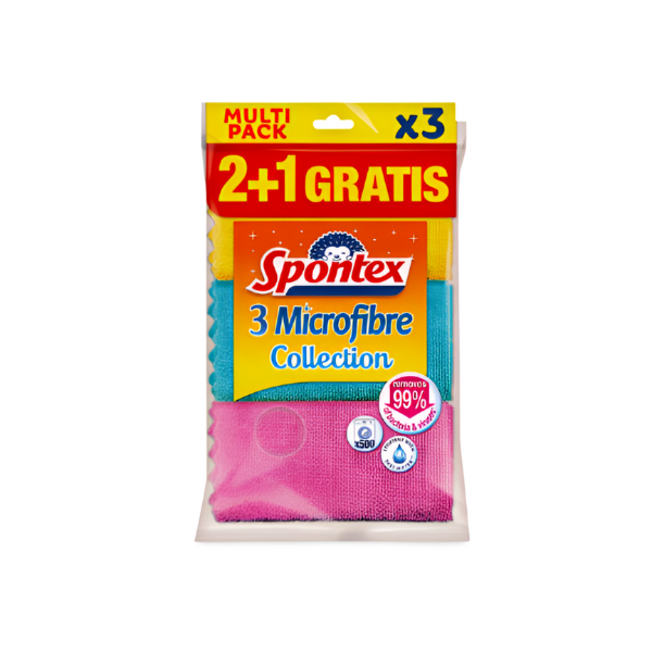 Bayetas de Microfibra Spontex – Limpieza Eficaz y Resistente para el Día a Día