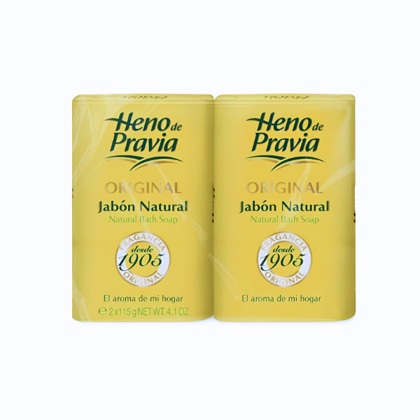 Heno de Pravia Jabón Original - Pack 2 Pastillas de Frescura Natural