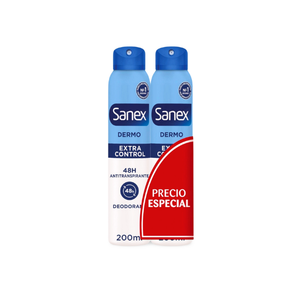 Sanex Desodorante Extra Control pH Balance 48h 200ml + 200ml - Protección y Frescura Duradera
