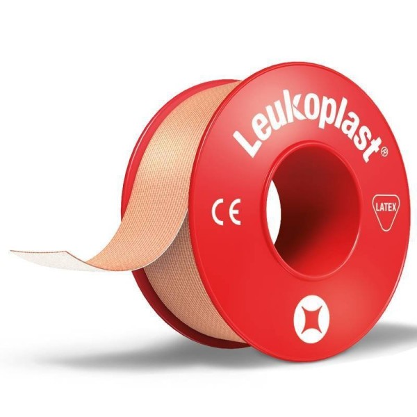 Leukoplast Esparadrapo de Tela Color Carne 2,5 cm X 5 m