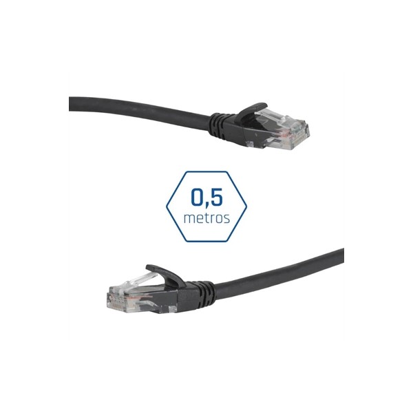 Iggual latiguillo cat6 utp lszh 0,5 metros negro