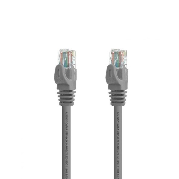 Aisens latiguillo rj45 lszh cat.6a utp gris 25cm