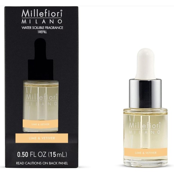 Millefiori milano agua perfumada lime & vetiver recarga 15ml