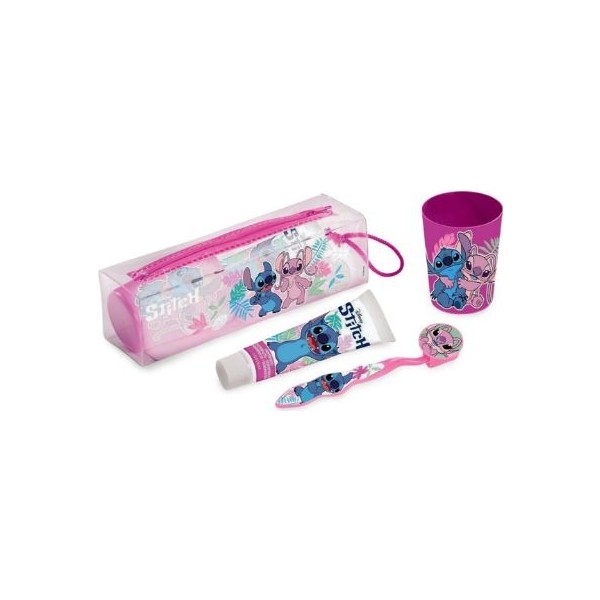 Neceser Dental Infantil Stitch | Set completo Disney para fomentar la higiene bucal de forma divertida