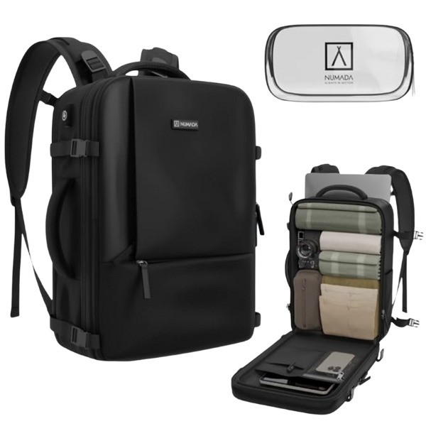 Mochila Explorer Backpack 20L Negra – Comodidad y Seguridad para Viajes y el Día a Día