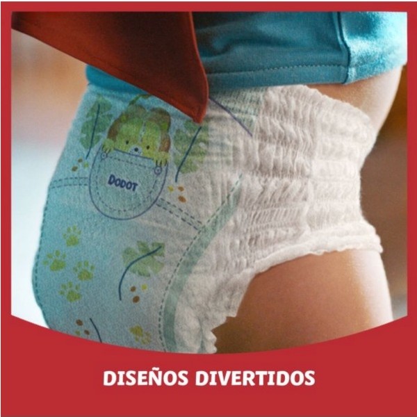Dodot Pants Talla 4 (9-15 kg) – Pack Ahorro 3x33 Uds. con Ajuste 360° y Protección Antifugas